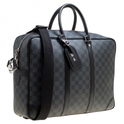 Pre Owned Louis Vuitton Damier Graphite Canvas Porte Documnets Voyage GM Bag