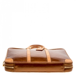 Louis Vuitton Bronze Monogram Vernis Vandam Briefcase