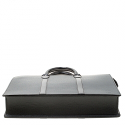 Louis Vuitton Black Taiga Leather Lozan Briefcase