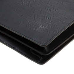 Pre Owned  حقيبة مستندات لوي فيتون سيفيت كونسيلير جلد إيبي سوداء