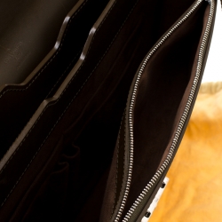 Pre Owned Louis Vuitton Olive Green Leather Robusto I Briefcase 