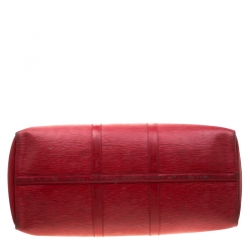 Pre Owned  حقيبة لوي فيتون كييبال جلد إيبي حمراء 50