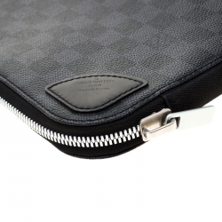Pre Owned Louis Vuitton Damier Graphite Canvas Horizon Laptop Sleeve
