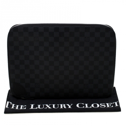 Pre Owned Louis Vuitton Damier Graphite Canvas Horizon Laptop Sleeve
