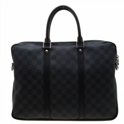 Pre Owned Louis Vuitton Damier Graphite Canvas Porte Documents Voyage PM Bag
