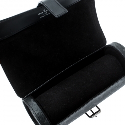 Pre Owned Louis Vuitton Black Monogram Canvas Eclipse Watch Case