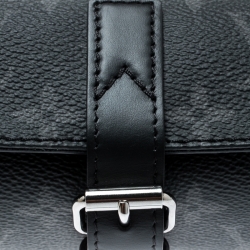 Pre Owned Louis Vuitton Black Monogram Canvas Eclipse Watch Case