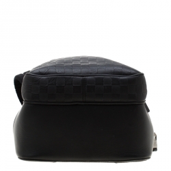 Pre Owned Louis Vuitton Black Damier Infini Leather Michael NM Backpack Bag