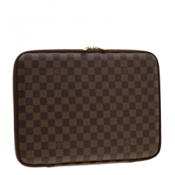 Pre Owned  حافظة لابتوب لوي فيتون هواريزون كانفاس دامييه غرافيت 