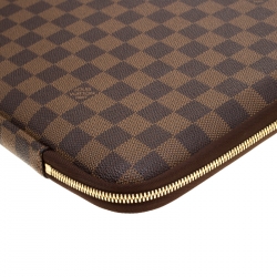 Pre Owned  حافظة لابتوب لوي فيتون هواريزون كانفاس دامييه غرافيت 