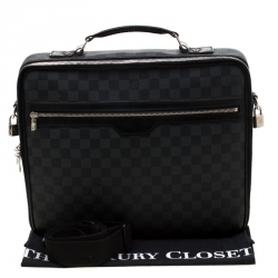 Pre Owned Louis Vuitton Damier Graphite Canvas Steeve Briefcase Bag
