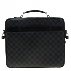 Pre Owned Louis Vuitton Damier Graphite Canvas Steeve Briefcase Bag