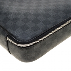 Pre Owned Louis Vuitton Damier Graphite Canvas Steeve Briefcase Bag