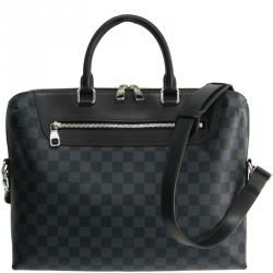 مملوكة مسبقًا Louis Vuitton Damier Cobalt Canvas Porte-Documents Jour Bag