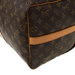 Pre Owned Louis Vuitton Monogram Canvas Keepall Bandouliere 50 Bag