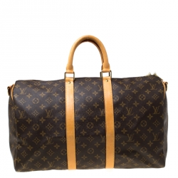 Pre Owned حقيبة لوي فيتون كيبال باندوليار كانفاس مونوغرامية 45