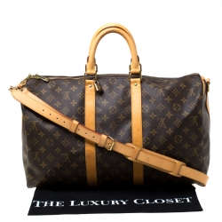 Pre Owned حقيبة لوي فيتون كيبال باندوليار كانفاس مونوغرامية 45