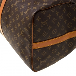 مملوكة مسبقًا Louis Vuitton Monogram Canvas Keepall Bandouliere 55 Bag