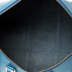 Louis Vuitton Toledo Blue Epi Leather Keepall 45 Bag
