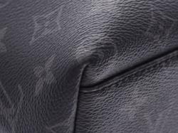 Pre Owned Louis Vuitton Black Monogram Canvas Leather Eclipse Briefcase