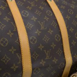 مملوكة مسبقًا حقيبة لوي فيتون كيبال 55 كانفاس مونوغرامي مع حمالة كتف