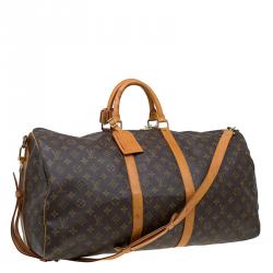 Pre Owned Louis Vuitton Monogram Canvas Keepall Bandouliere 55