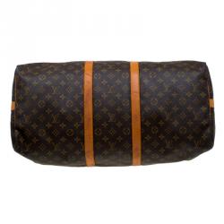 Pre Owned Louis Vuitton Monogram Canvas Keepall Bandouliere 55