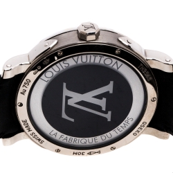 Louis Vuitton Black 18K White Gold Escale Worldtime Men's Watch 41MM