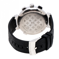 Louis Vuitton Blue Stainless Steel Tambour Regatta Q102D Men's Wristwatch 44MM