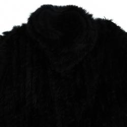 مملوكة مسبقًا Marc by Marc Jacobs Black Rabbit Fur Jacket S
