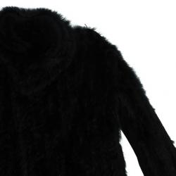 مملوكة مسبقًا Marc by Marc Jacobs Black Rabbit Fur Jacket S