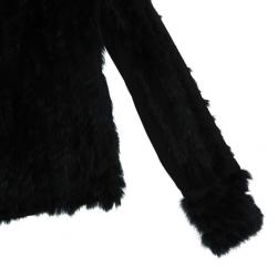 مملوكة مسبقًا Marc by Marc Jacobs Black Rabbit Fur Jacket S