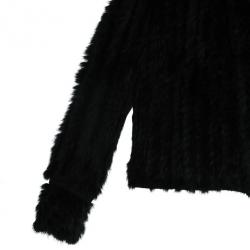مملوكة مسبقًا Marc by Marc Jacobs Black Rabbit Fur Jacket S
