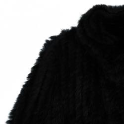 مملوكة مسبقًا Marc by Marc Jacobs Black Rabbit Fur Jacket S