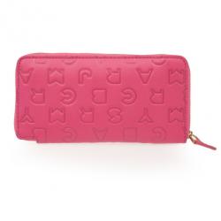 Pre Owned Marc by Marc Jacobs Pink Dreamy Embossed Leather Wallet