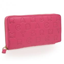 Pre Owned Marc by Marc Jacobs Pink Dreamy Embossed Leather Wallet