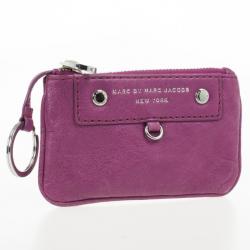 Pre Owned Marc by Marc Jacobs Preppy Leather Coin Purse