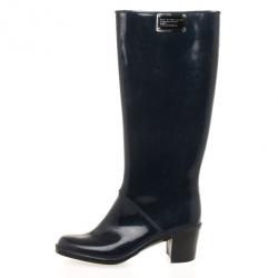 Pre Owned Marc by Marc Jacobs Rubber Knee Length Boots Size 39