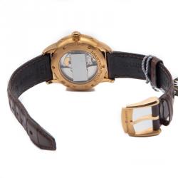 Maurice Lacroix Silver 18K Rose Gold Masterpiece Phase De Lune Men's Watch 40MM