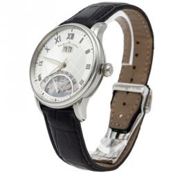 Maurice Lacroix Silver Jours Retrograde Steel Automatic Men's Watch 40MM