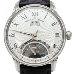 Maurice Lacroix Silver Jours Retrograde Steel Automatic Men's Watch 40MM