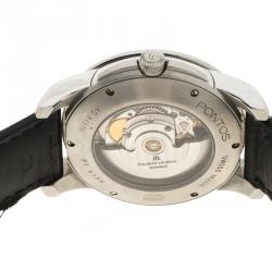 Maurice Lacroix Stainless Steel Pontos Day Date Automatic Men's Wristwatch 40MM