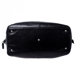 MCM Black Leather Duffle Bag                    