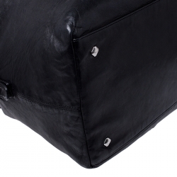MCM Black Leather Duffle Bag                    