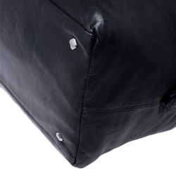 MCM Black Leather Duffle Bag                    