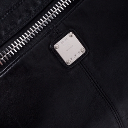 MCM Black Leather Duffle Bag                    