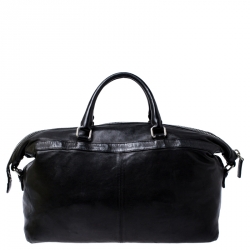 MCM Black Leather Duffle Bag                    