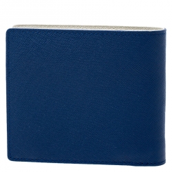 MCM Blue Leather Bifold Wallet