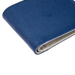 MCM Blue Leather Bifold Wallet