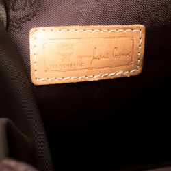 MCM Brown Nylon Sling Backpack